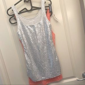 ✨4/$20✨ - Sequined tank tops (2pcs)